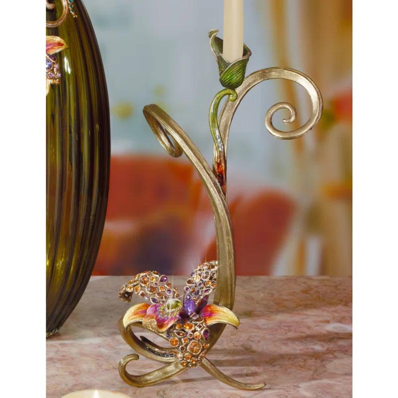 16.5" Pewter Tabletop Candlestick
