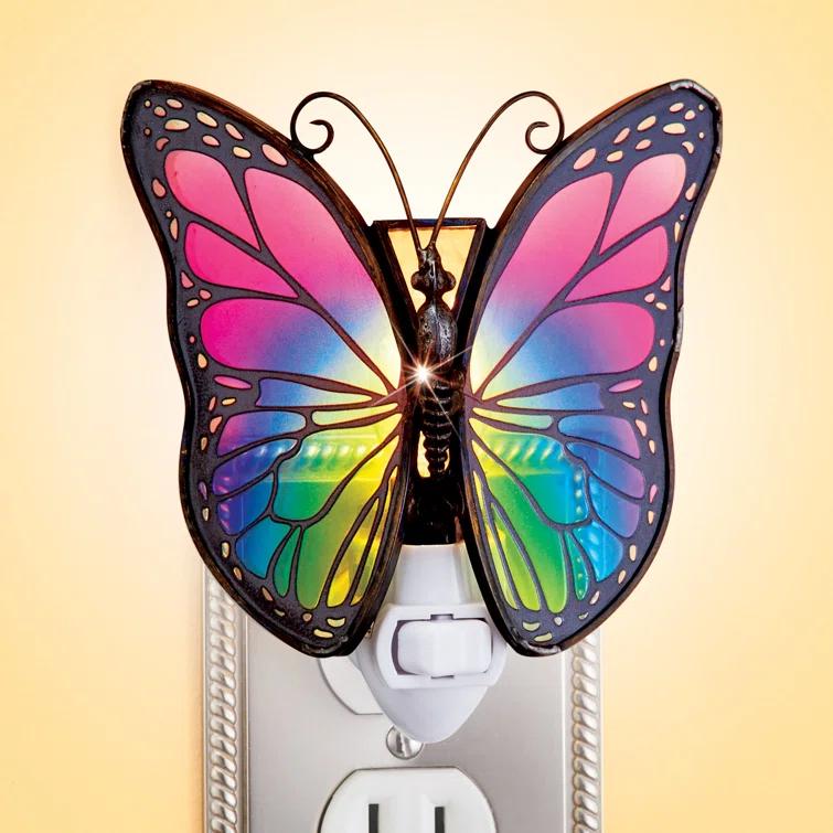 Winston Brands Colorful Butterfly Night Light
