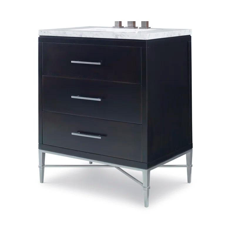 Ambella Benton 30'' Single Bathroom Vanity with Marble Top