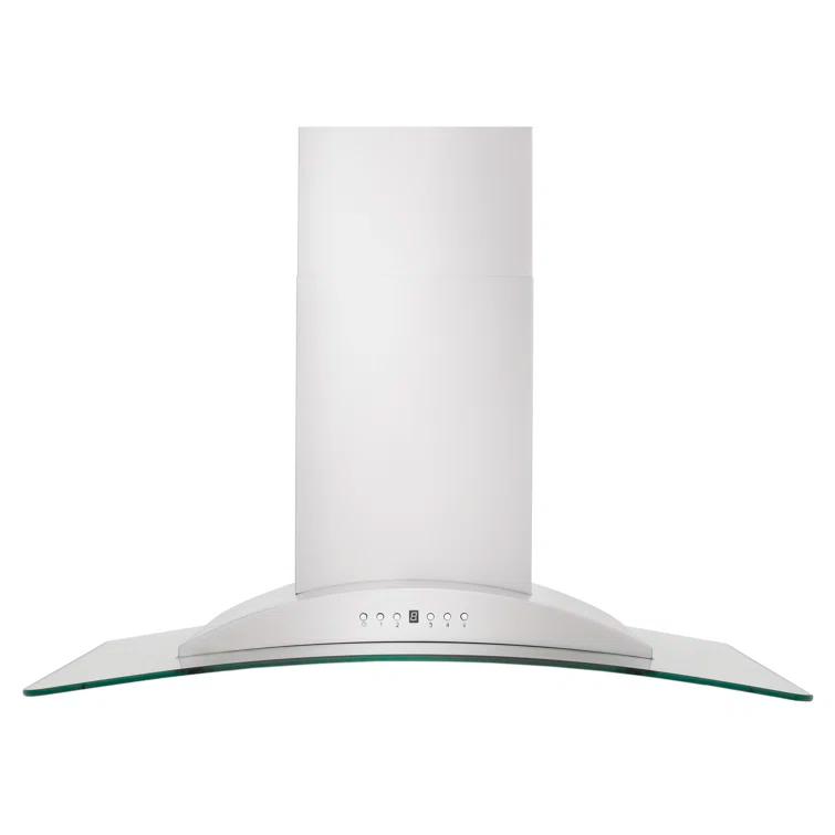 ZLINE ZLINE 36 in. Convertible Vent Convertible Vent Wall Mount Range Hood in Stainless Steel & Glass (KN-36) KN-36