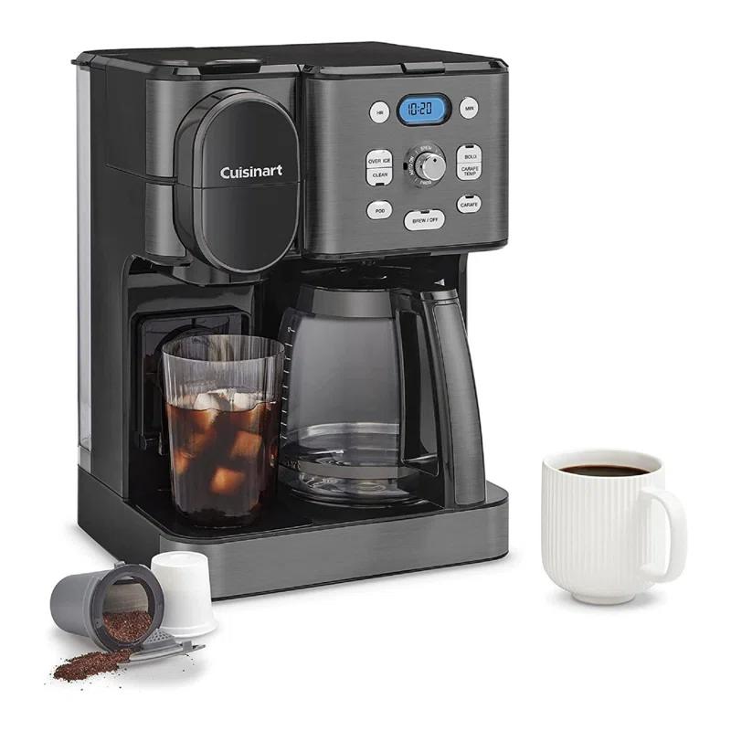 Cuisinart ® Coffee Center ® Black Stainless Steel 12-Cup Coffee Maker and Single Brewer