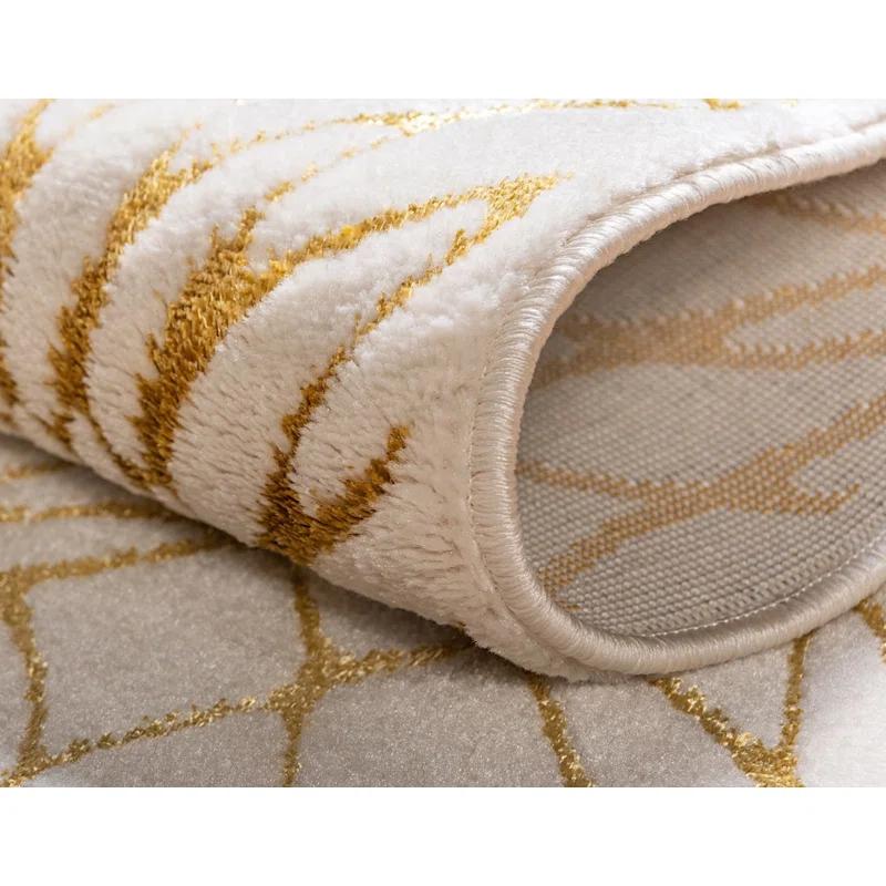 Glitzy Geometric Rug