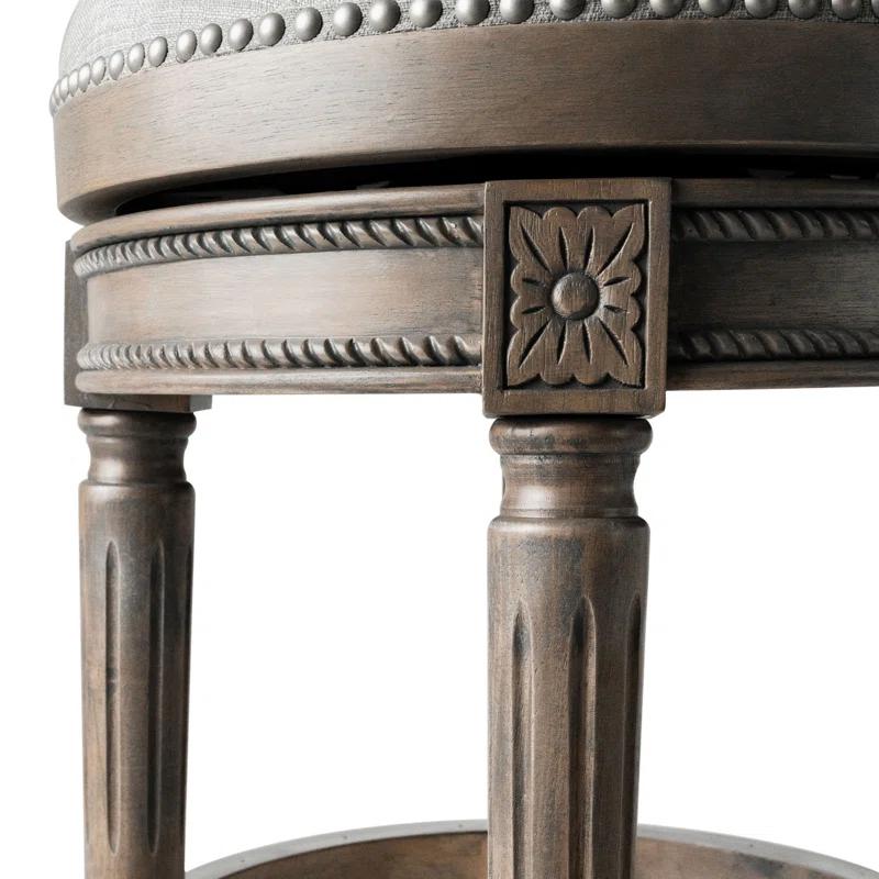 Maven Lane Maven Lane Pullman Backless Stool with Fabric Upholstery