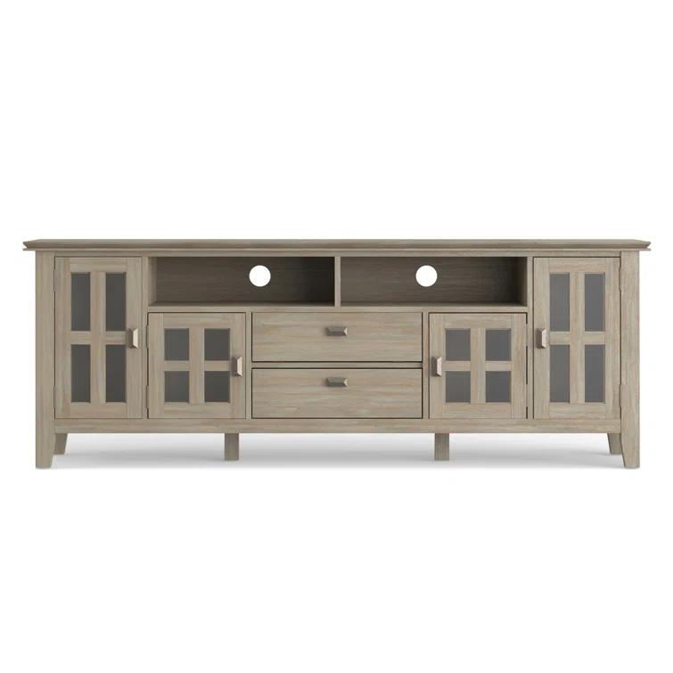 Simpli Home Artisan SOLID WOOD 72 inch TV Media Stand