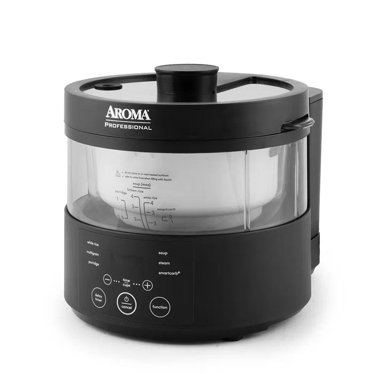 Aroma AROMA Professional SmartCarb Multicooker, 4-Cup (Uncooked) / 8-Cup (Cooked), Low-Carb Rice & Grains Cooker, 3-Liter