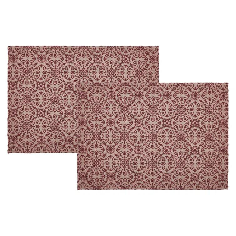 VHC Brands Custom House Geometric Rectangle Placemat (Set of 2)