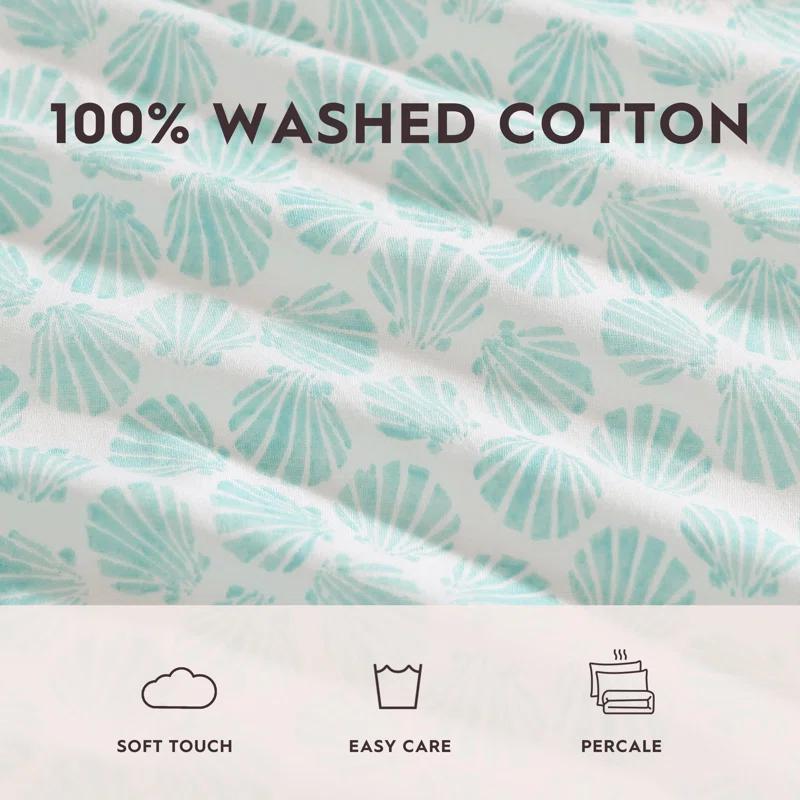 Laura Ashley Printed Cotton Percale Sheet Set