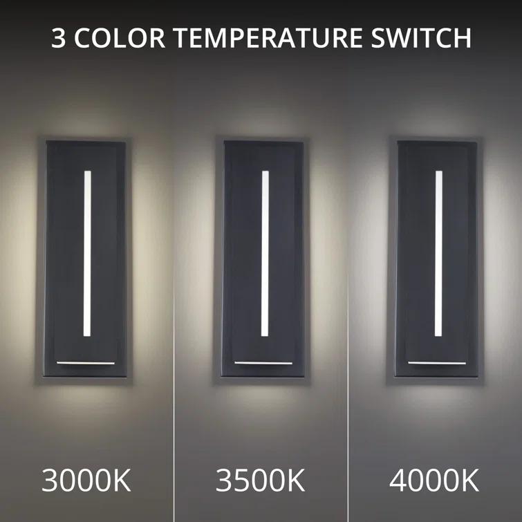 Midnight Single Light Outdoor Aluminum LED Wall Light