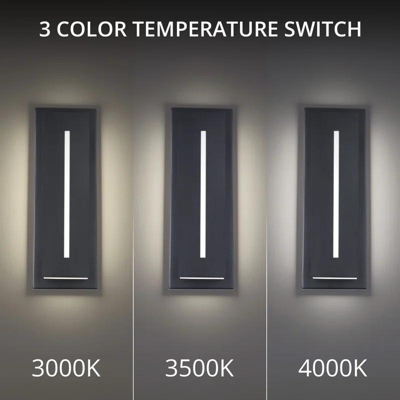 Midnight Single Light Outdoor Aluminum LED Wall Light