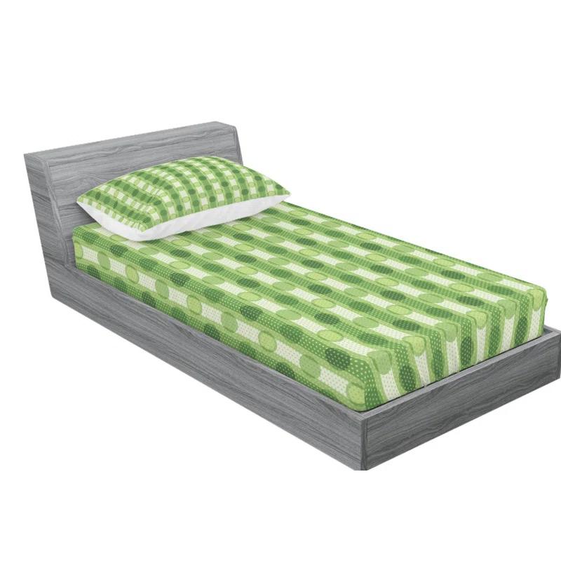 Ambesonne Microfiber Polka Dots Sheet Set