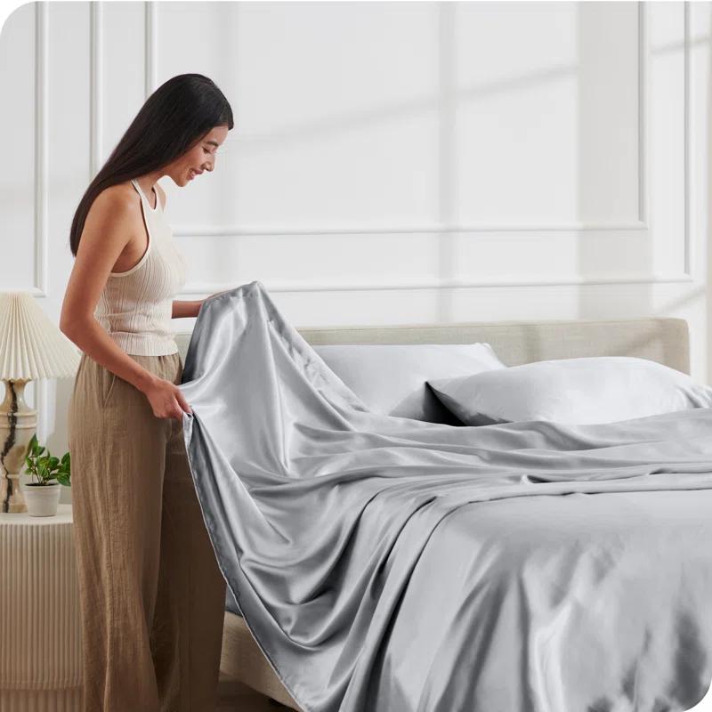 Bare Home Satin Sheet Set