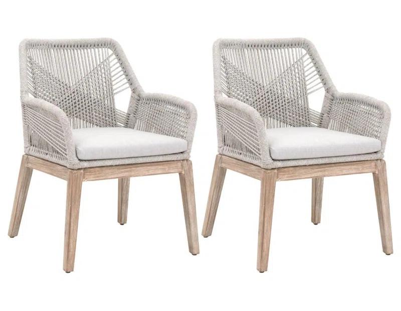 London Indoor / Outdoor Dining Arm Chair - Black