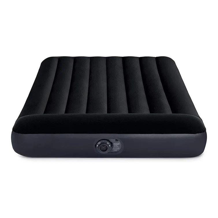 Intex Intex Dura Pillow Rest Classic Blow Up Mattress Air Bed with Built In Pump