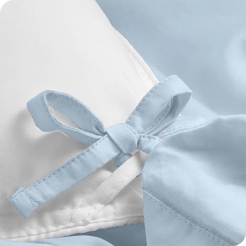 Bare Home Modern & Contemporary Organic Percale Machine Woven Duvet Cover Set