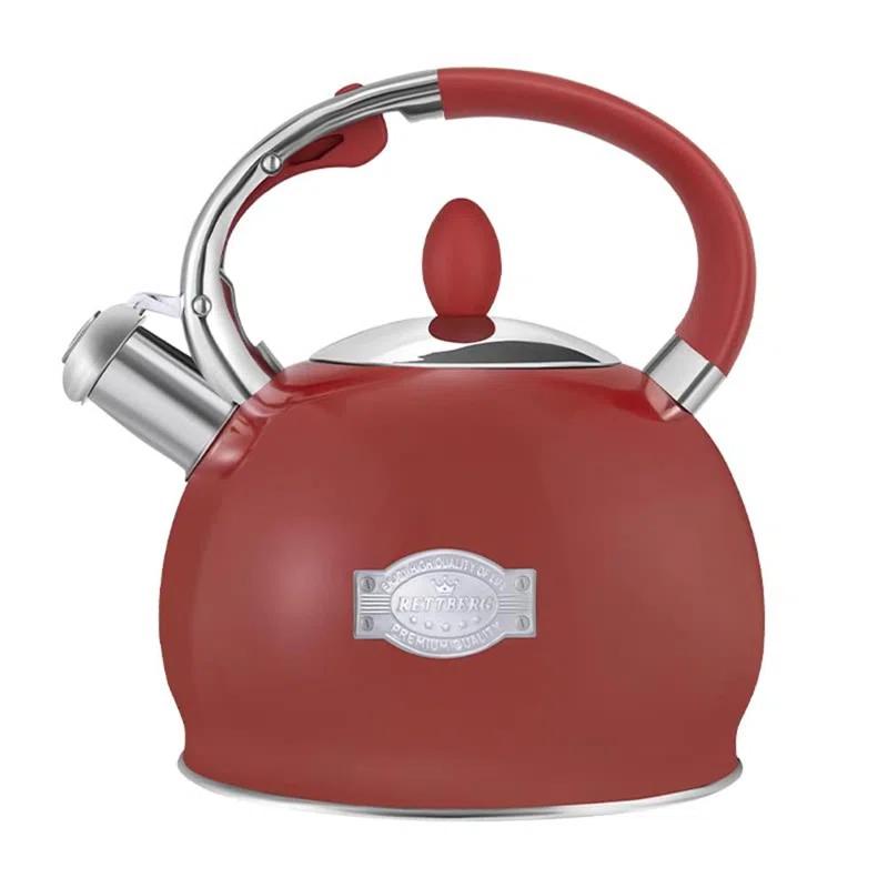 LUXESIT 2.64 Quarts Stainless Steel Whistling Stovetop Tea Kettle