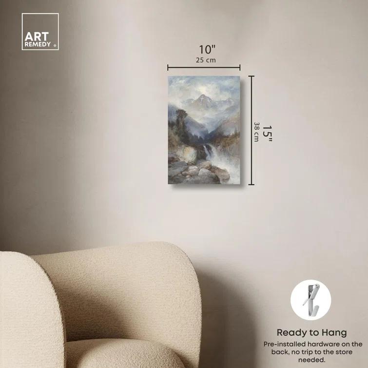 Art Remedy Mountain of Holy Cross Canvas Vintage Landscape Art by Art Remedy
