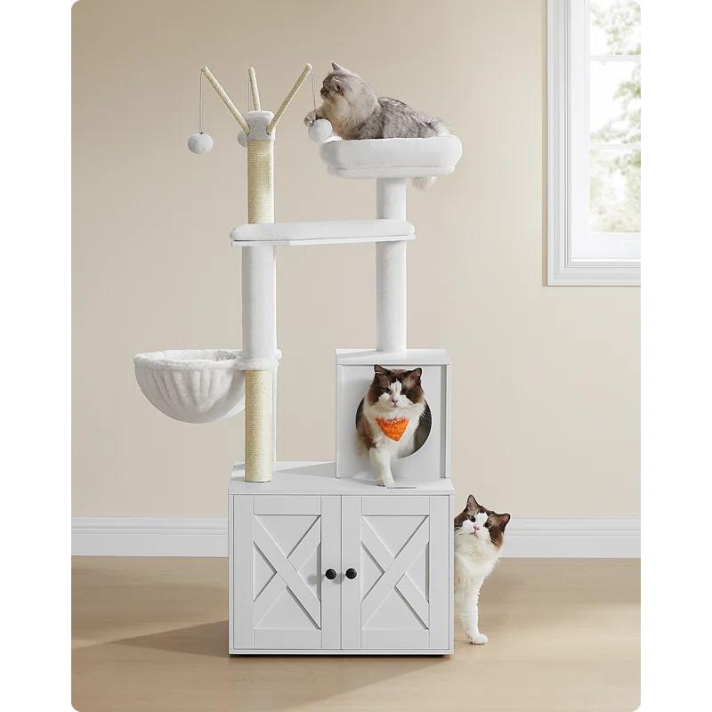 Archie & Oscar™ 55.1" Cat Tree with Litter Box Enclosure