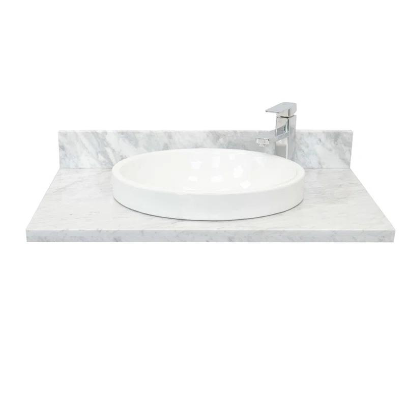 Bellaterra Home Tiara 31'' Single Bathroom Vanity Top with Sink