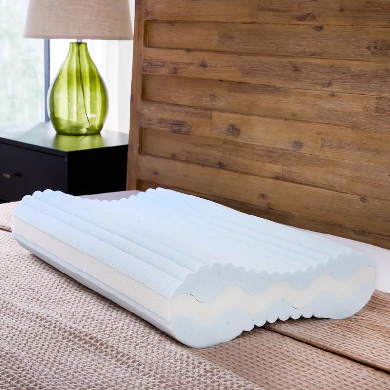 BodiPEDIC Adjustable Contour Memory Foam Bed Pillow