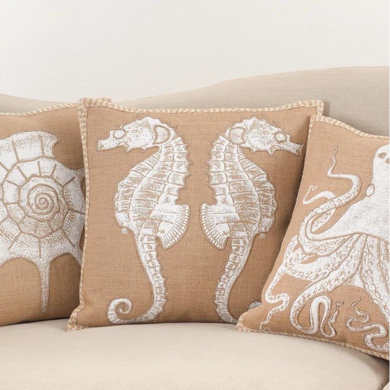 Saro Neptunian Collection Throw Pillow