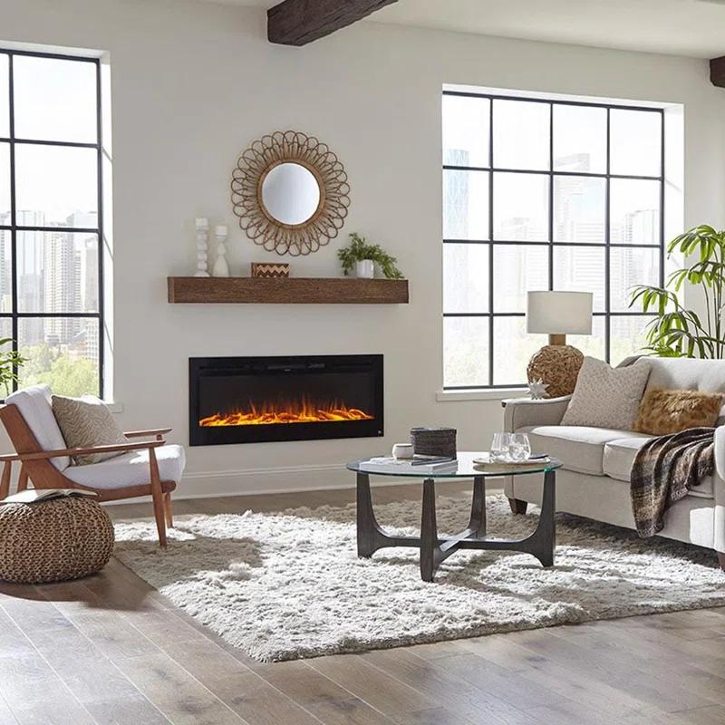 Touchstone The Sideline Electric Fireplace for Recessed or Wall Mount Installation