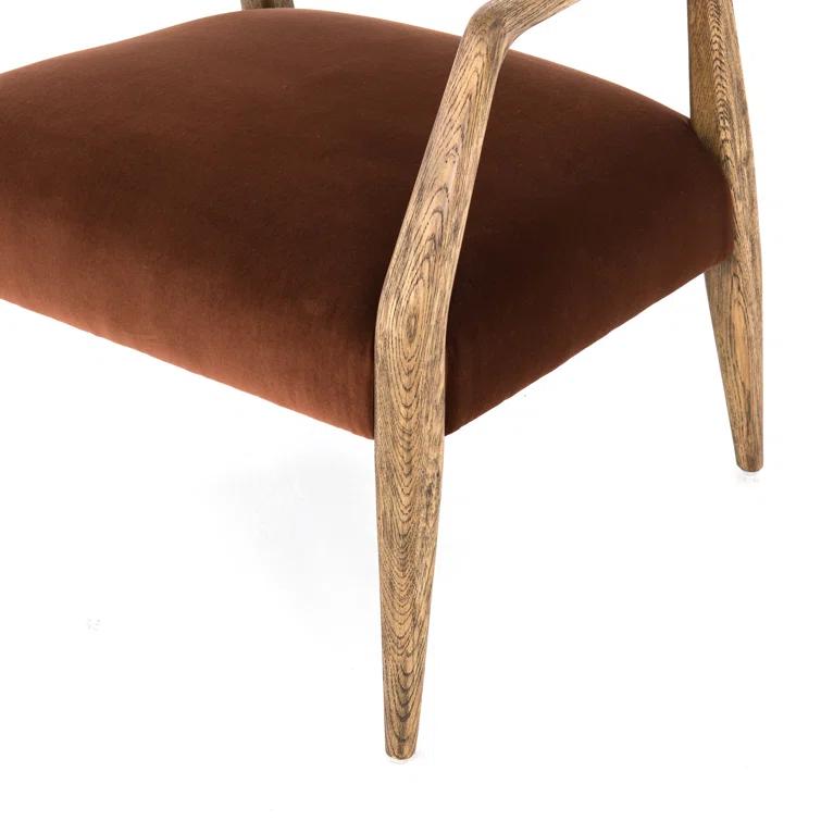 Edith Upholstered Velvet Arm Chair