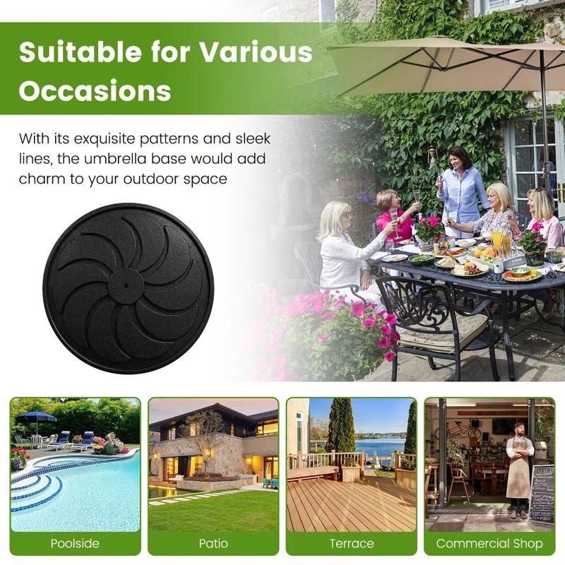 Ailine 40 Lb. Free Standing Umbrella Base