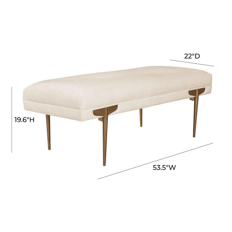 Amplitude 54" Velvet Bench
