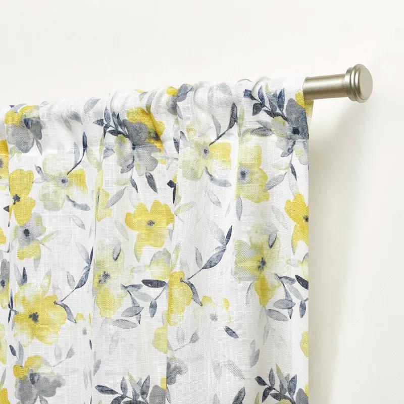 Nicole Miller Nicole Miller New York Hattie Light Filtering, Semi Sheer Rod Pocket Curtain Panels (Set of 2)