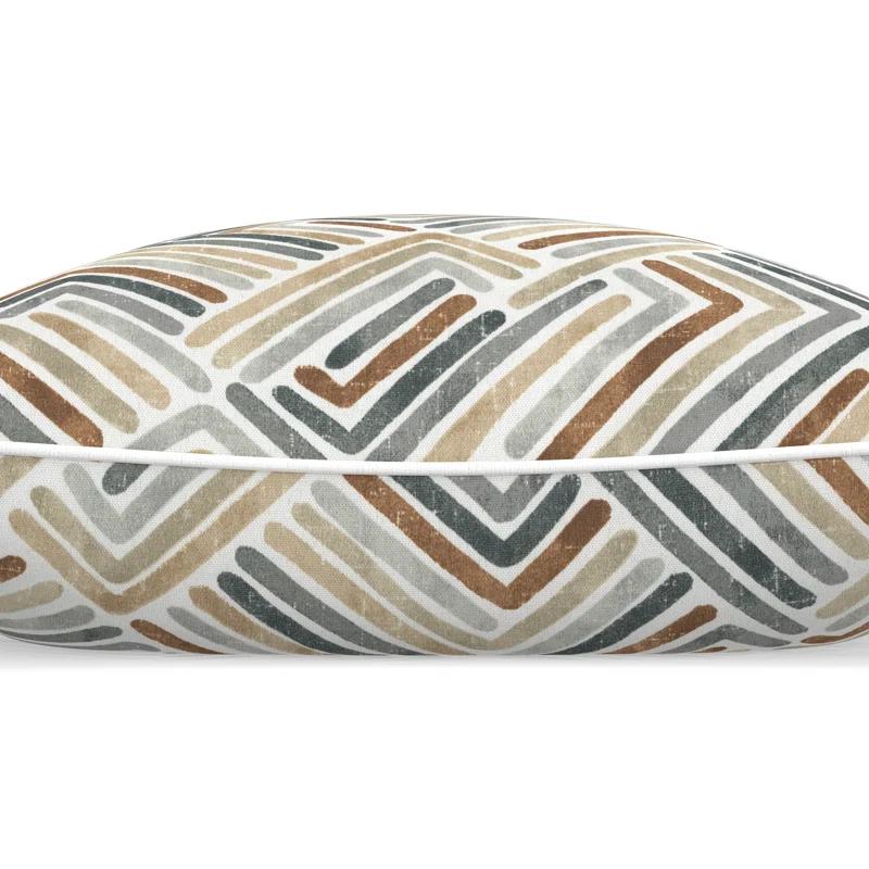 Pillow Perfect Geometric Indoor/Outdoor Accent Throw Pillow | Wayfair