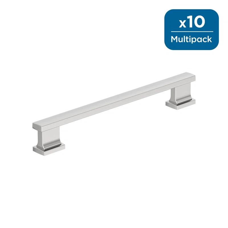 Amerock Triomphe 6-5/16 inch (160mm) Center-to-Center Polished Chrome Cabinet Pull - 10 Pack (Set of 10)