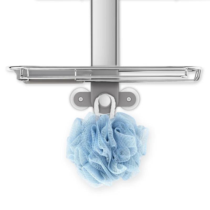 Simplehuman Adjustable Shower Caddy, Stainless Steel and Anodized Aluminum