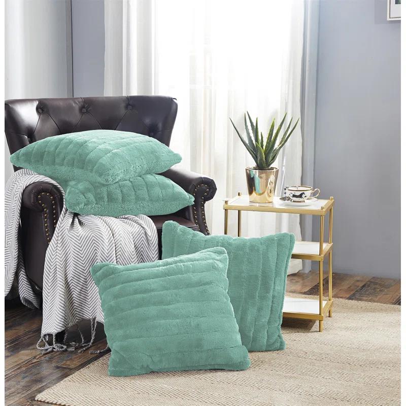 Home Soft Things Super Mink Pillow Cover (Set of 4)