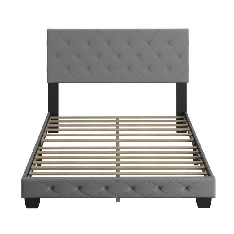 Boyd Sleep Boyd Sleep Chloe Linen Upholstered Bed Frame with Adjustable Headboard, Sturdy Wood Slat System, No Box Spring Required