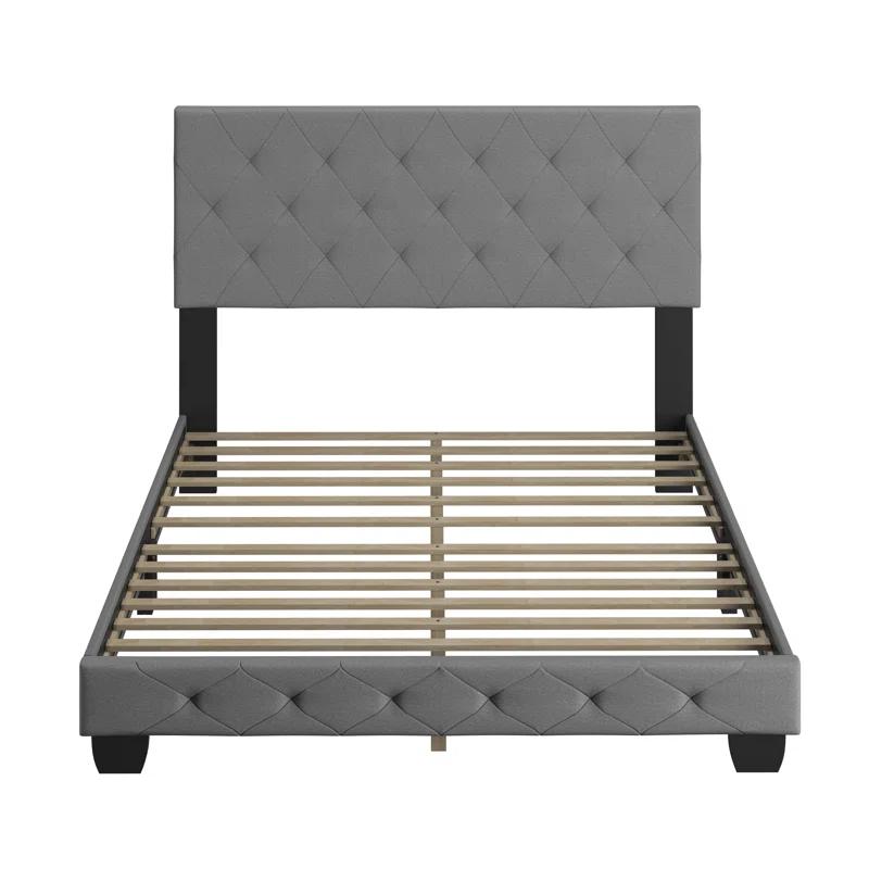 Boyd Sleep Boyd Sleep Chloe Linen Upholstered Bed Frame with Adjustable Headboard, Sturdy Wood Slat System, No Box Spring Required