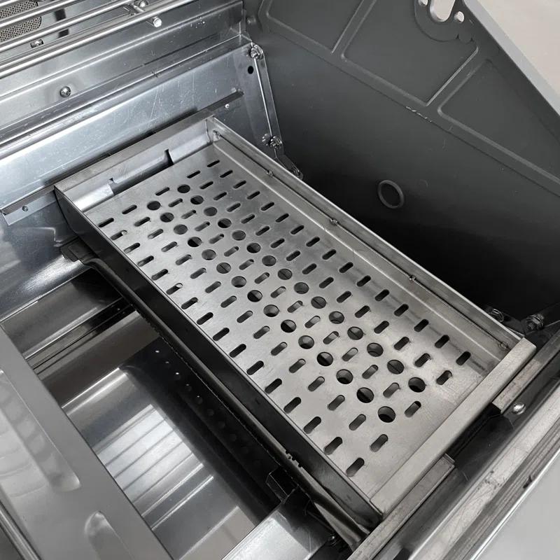 Prokan Prokan 6.83'' W x 14.7'' D Stainless Steel Charcoal Tray