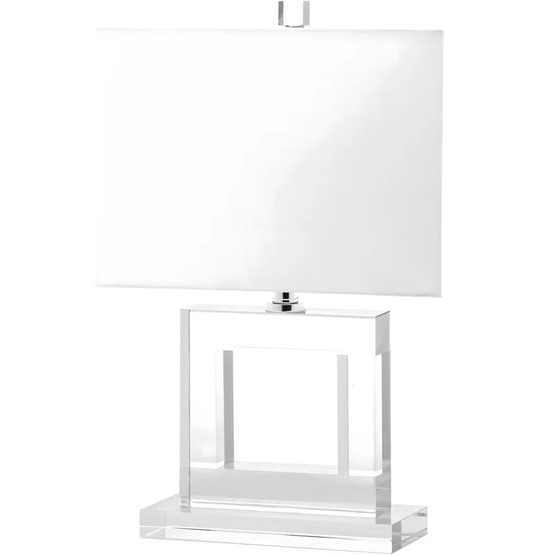 Everly Quinn Modern Crystal Table Lamp With Led Bulb For Bedroom, Living Room, Home Office, Or Study