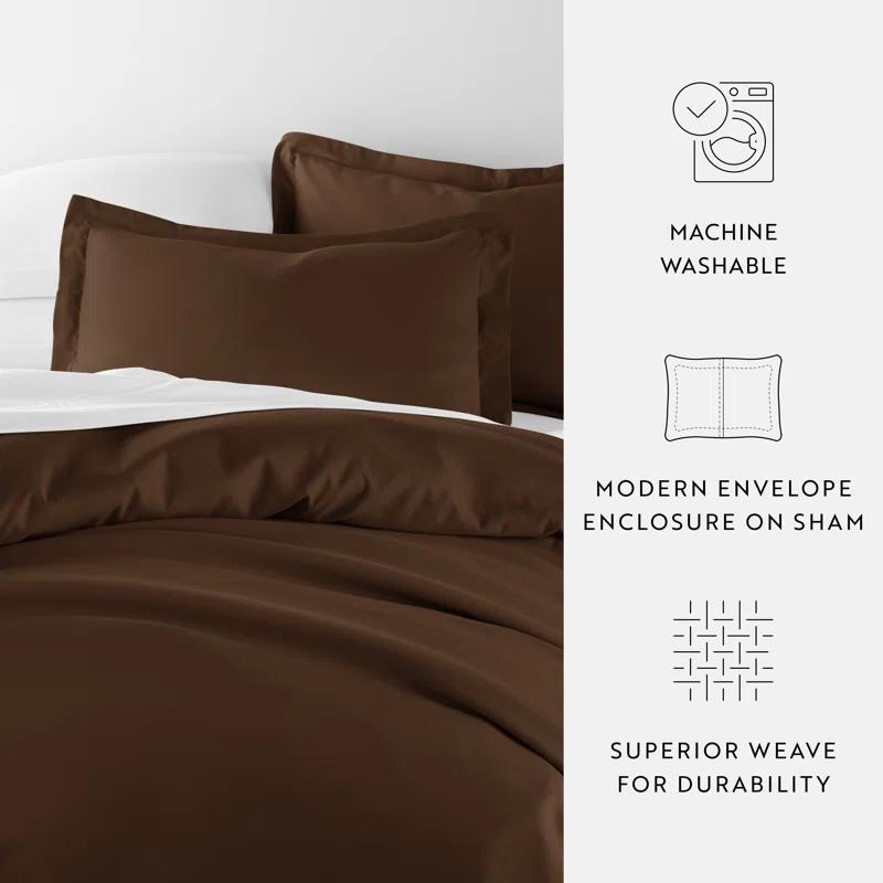 IEnjoy Home Super Soft Double Brushed Duvet Cover Set