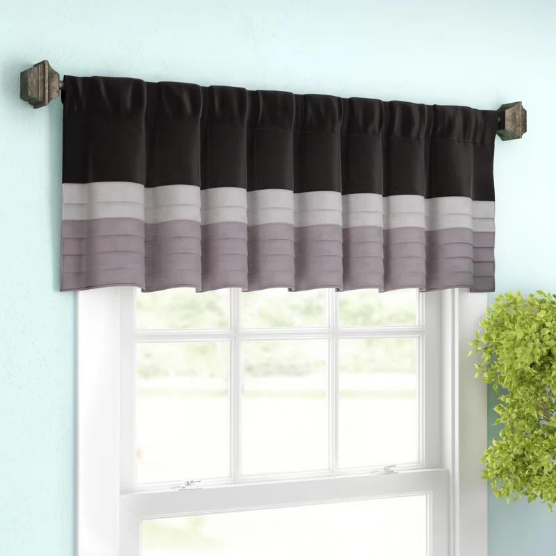 Madison Park Amherst Polyoni Pintuck Window Valance
