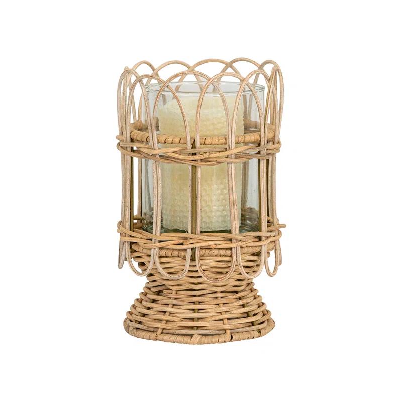 Juliska Provence Rattan Hurricane - Whitewash