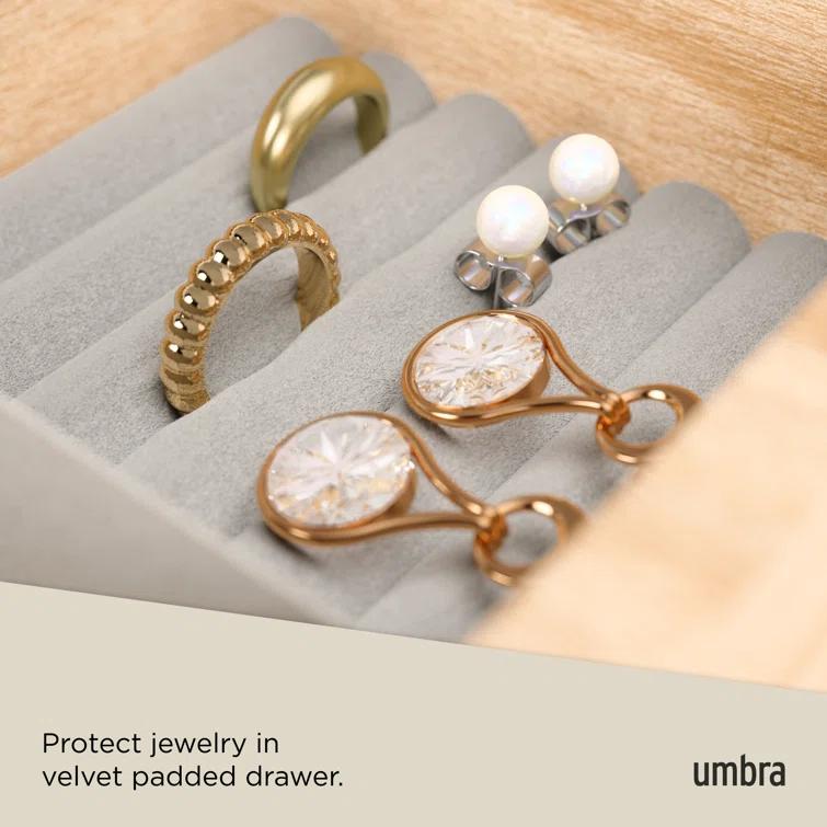 Umbra Stowit White and Neutral Jewelry Box Storage