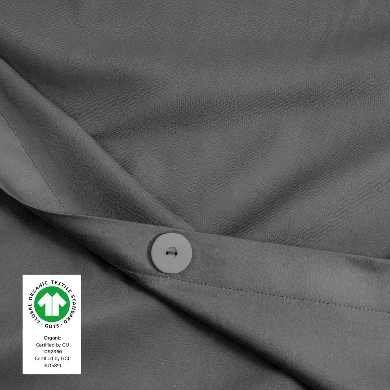 Bare Home 400 Thread Count Organic Cotton Sateen Duvet Cover Set
