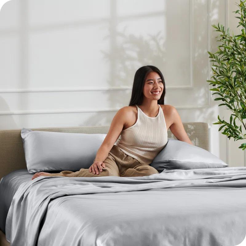 Bare Home Satin Sheet Set