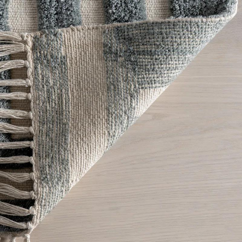Ebern Designs Merrick Tasseled Wool Area Rug