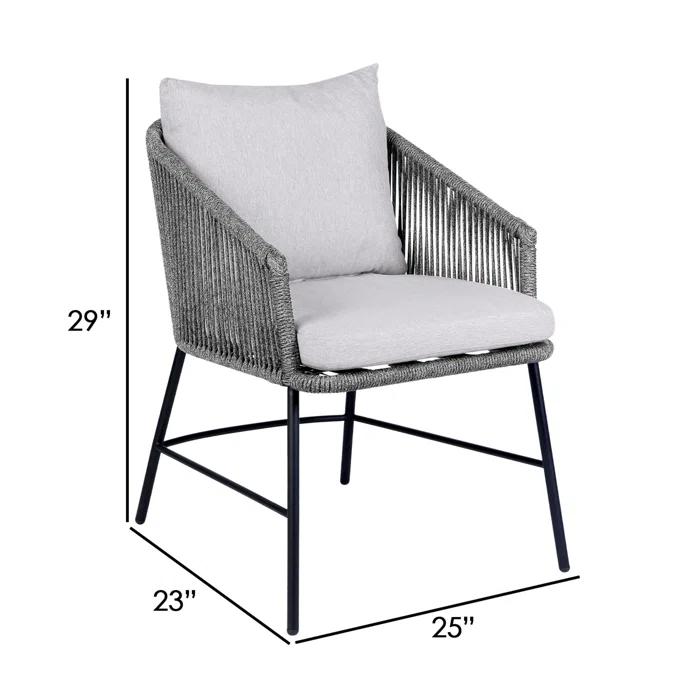 George Oliver Brysa Patio Dining Armchair with Cushion | AllModern