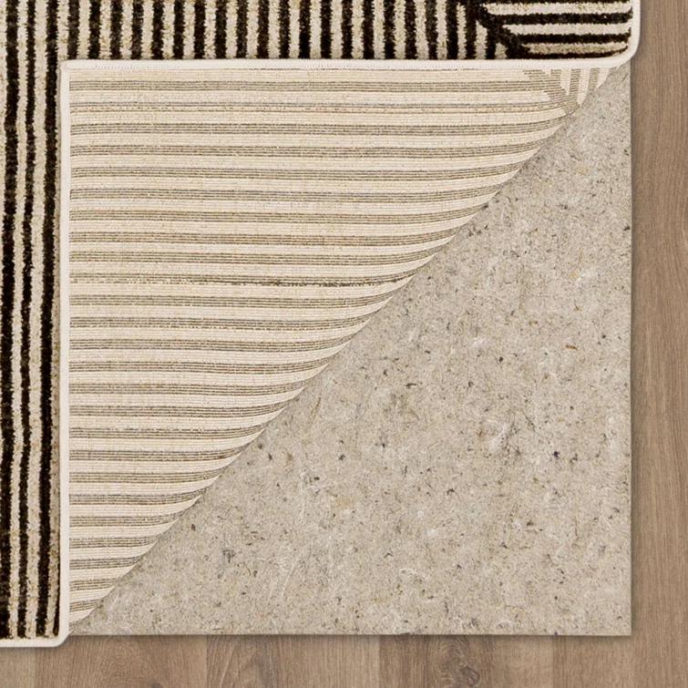 Bobby Berk Home Linea Geometric Striped Woven Polyester Area Rug