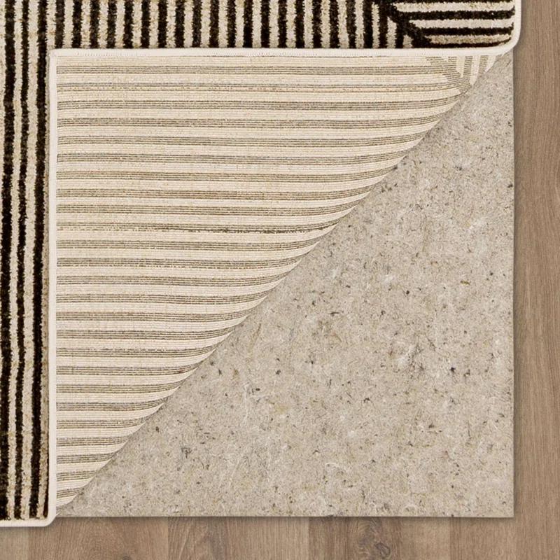 Bobby Berk Home Linea Geometric Striped Woven Polyester Area Rug