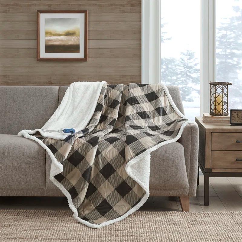 Woolrich Woolrich Linden Oversized Mink to Berber Heated Throw