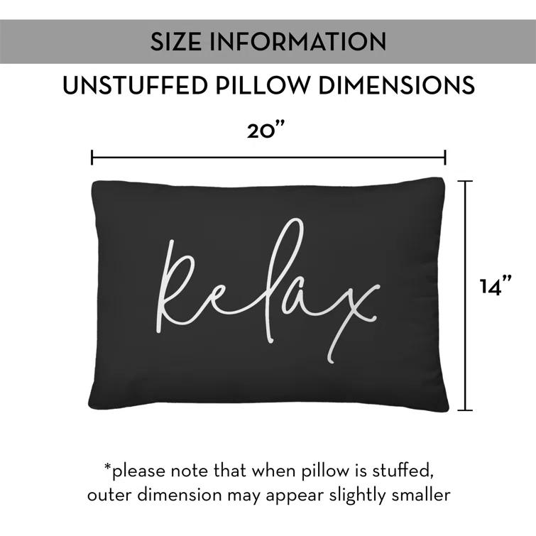 Designs Direct Creative Group Textual Indoor/Outdoor Throw Pillow