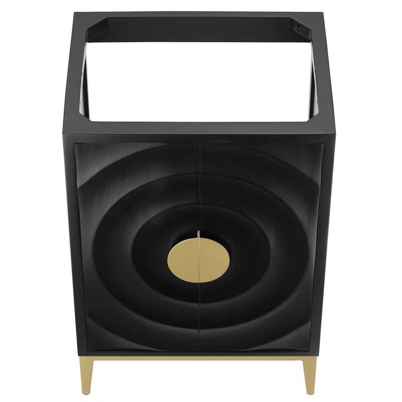 Modway Beau 24" Bathroom Vanity Cabinet (Sink Basin Not Included) In Black